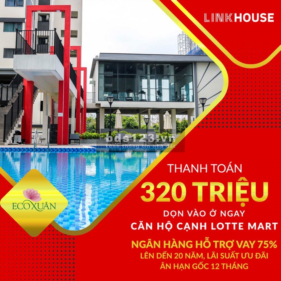 Sở Hữu Căn Hộ Thanh Toán 320 Triệu Vào Ở Ngay, Tặng Gói Nội Thất 50 Triệu