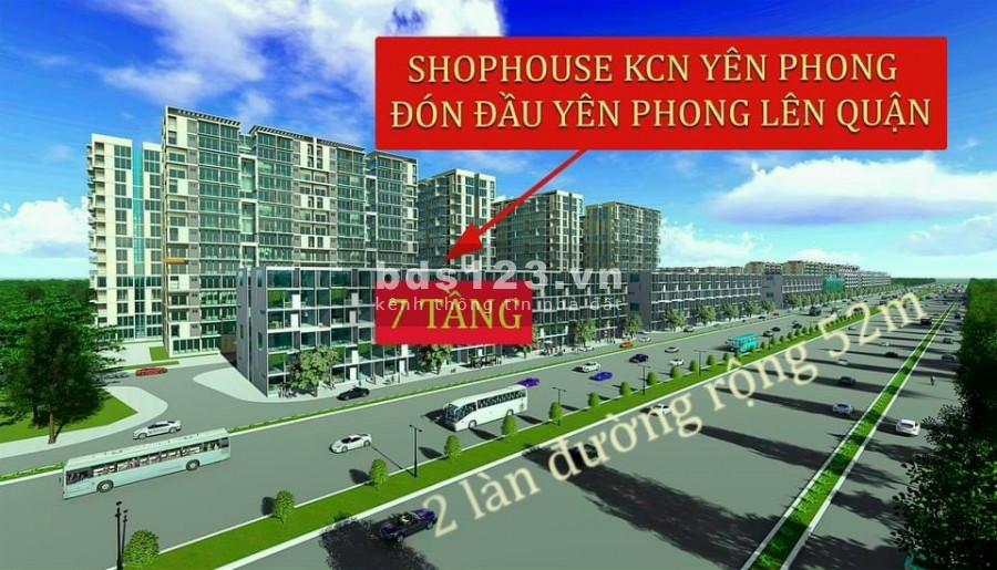 Bán nhà phố tại Yên Phong, chỉ cần bỏ ra 3 tỷ cho lợi nhuận 3 tỷ/năm, giá bán 4.7 tỷ