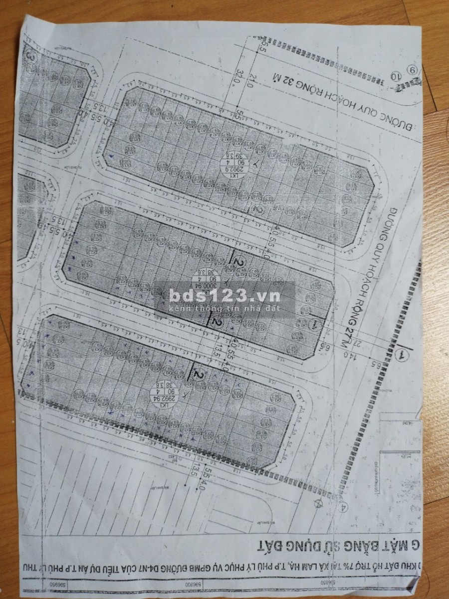 Chính chủ bán đất đấu giá Phủ Lý, Hà Nam, 2 lô liền kề 192m2, 4,7 tỷ