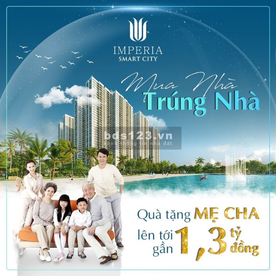 Cơ hội trúng căn Studio 1.3 tỷ khi mua căn hộ dự án Imperia Smart City