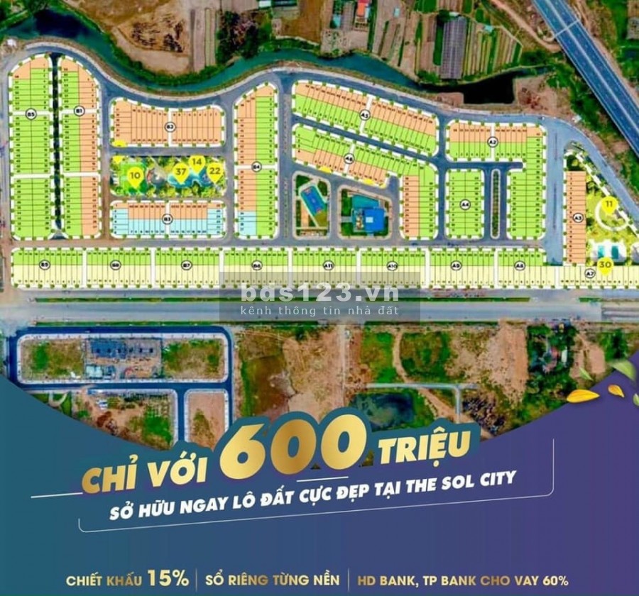 Bán nhà và đất dự án The Sol City Nam Sài Gòn tại Long An
