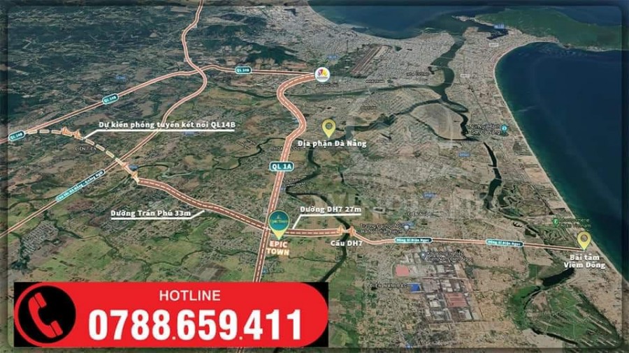 Bán đất nền dự án Epic Town lô vị trí đẹp ngoại giao, giá bao rẻ đường 7.5m