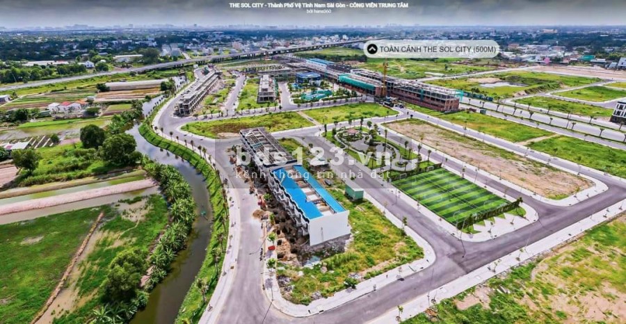 Mở bán nền,nhà phố dự án The Sol City-Long An, ngân hàng hỗ trợ 65%