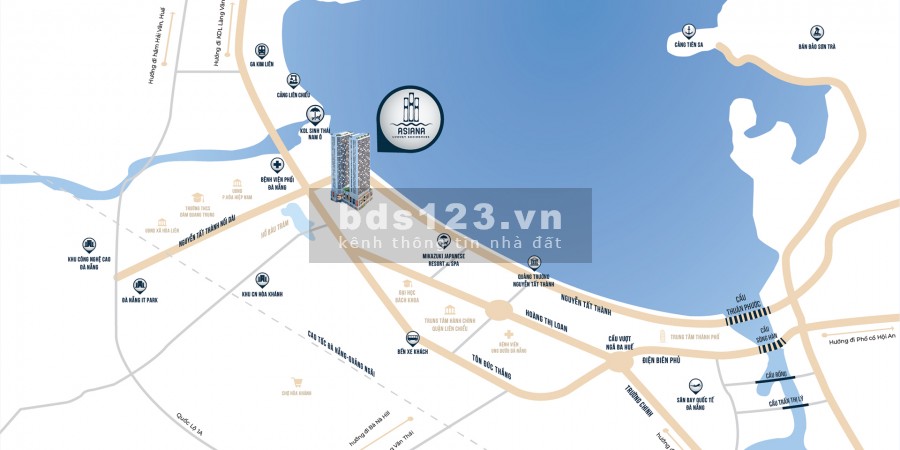 Bán chung cư Asiana Đà Nẵng, tiện ích đủ, kiên cố, kiến trúc nhà đẹp, bao rộng