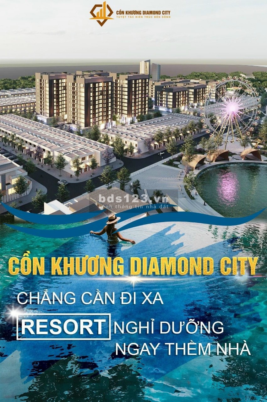 Cồn Khương Diamond City nơi tinh hoa hội tụ, phong thuỷ tốt vượng khí lh 093906890