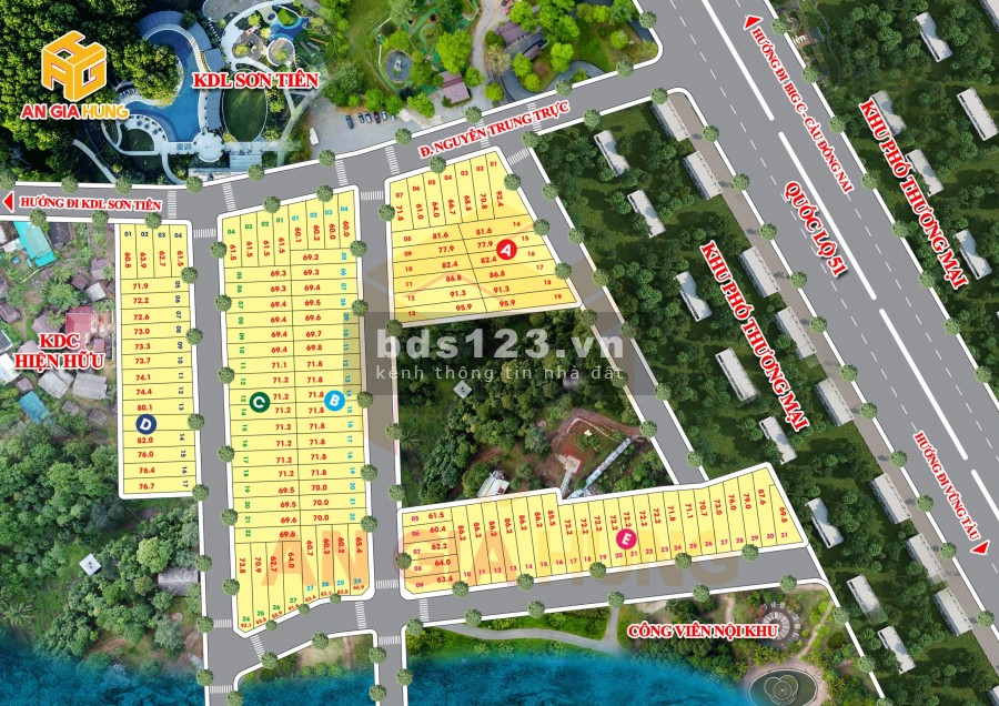 Bán đất gần Vòng Xoay Cổng 11, TTTP. Biên Hòa. Sổ hồng riêng thổ cư 100%, vay 50%,Gía 1.2 TỶ/ Nền