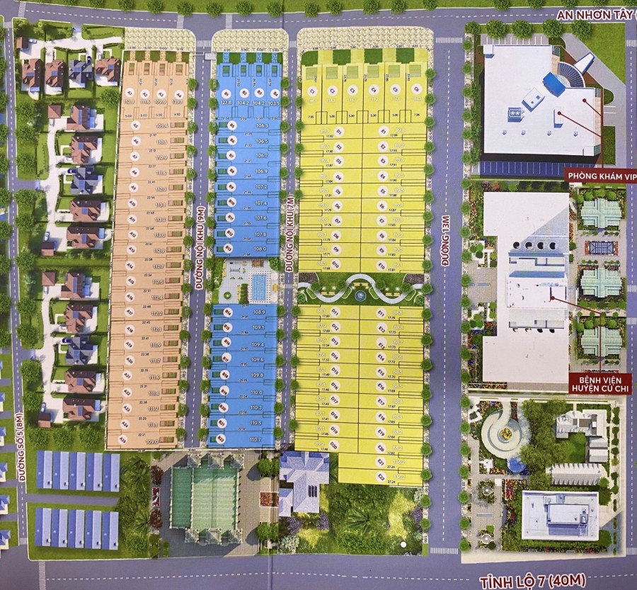 110m2 đất Củ Chi full thổ cư shr xây dựng ngay, mt đường 20m, khu vực sầm uất, dân cư đông
