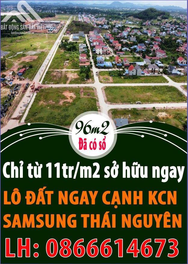 Cần Thanh khoản nhanh với giá thấp 3 lô đất 96m2 chỉ 11tr/m2 đấu giá Hồng Tiến Phổ Yên Thái Nguyên
