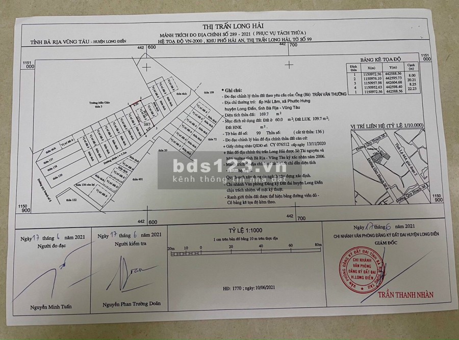 Mới ra lò 22 lô đất long hải sổ riêng công chứng ngay giá 12tr5-13tr/m2 mặt tiền nhựa 15m LH 0903 066 813