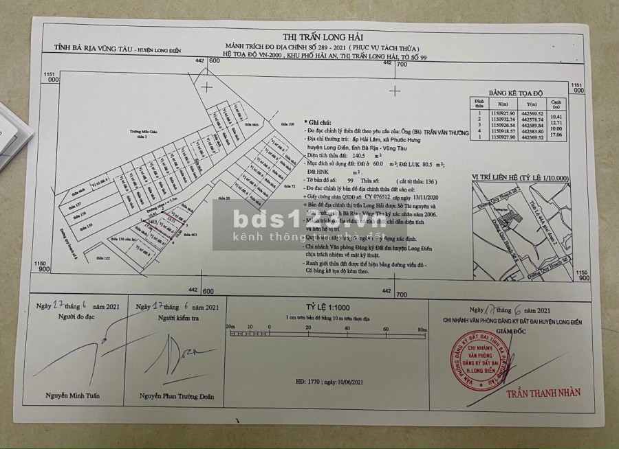 Mới ra lò 22 lô đất long hải sổ riêng công chứng ngay giá 12tr5-13tr/m2 mặt tiền nhựa 15m LH 0903 066 813