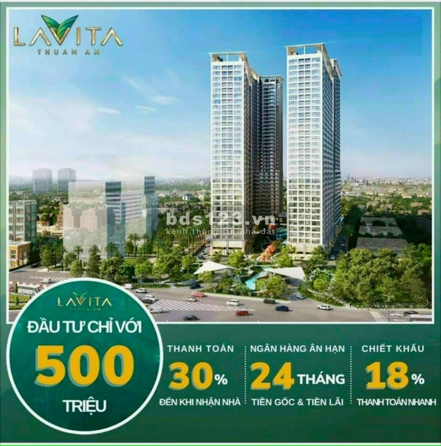 Ưu đãi sốc T7 - Lavita Thuận An - căn hộ resort trung tâm Bình Dương -TẶNG VÀNG 9999