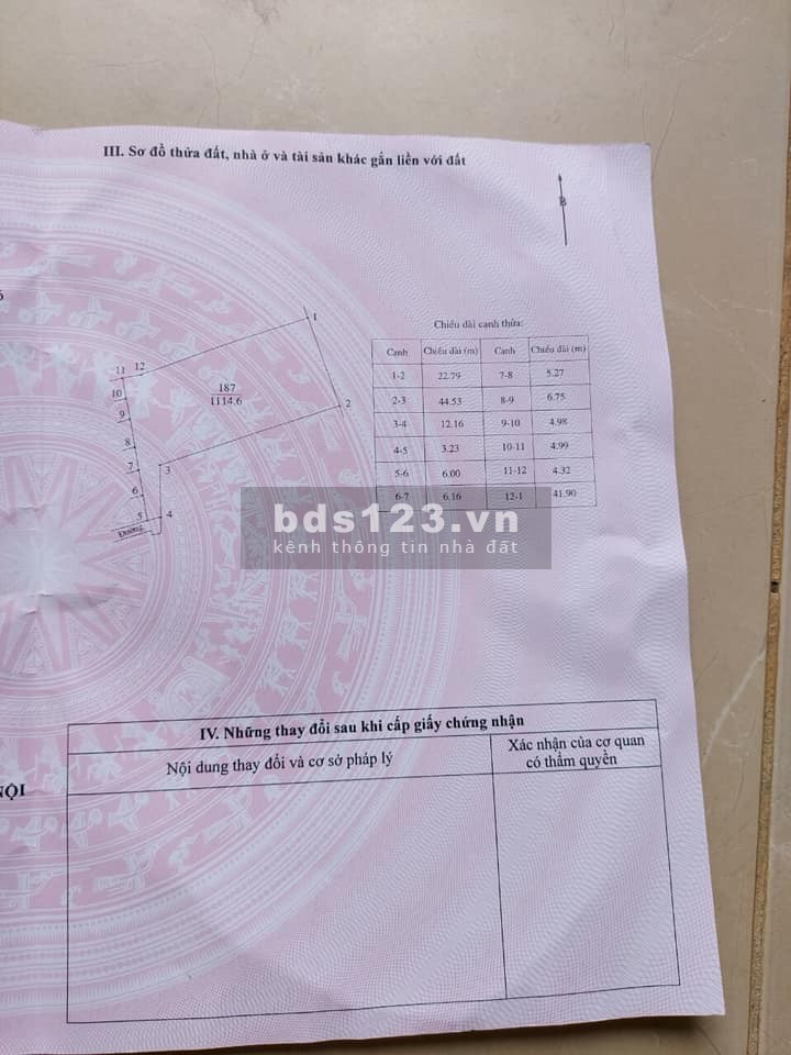 Bán đất mặt đường Quốc Lộ 21A, Sổ đỏ chính chủ, giá bán 13.5 triệu/m2, lhcc