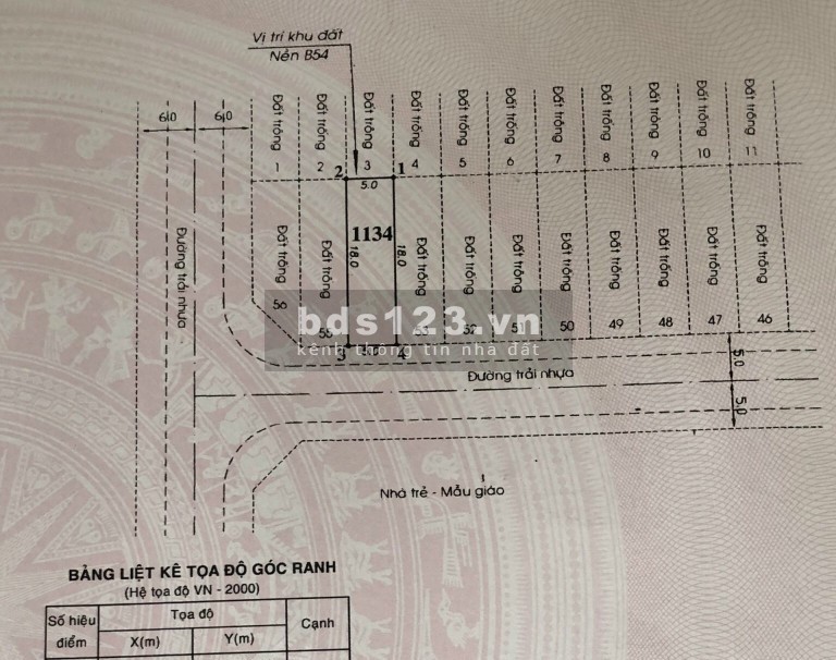 Bán đất khu dân cư Lê Thị Riêng, diện tích 5x18m, giá bán 5.2…