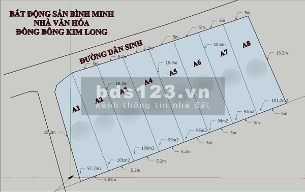 Gia đình tôi cần thanh khoản 2 lô đất tại Đồng Bông - Kim Long - Tam Dương, tổng diện tích 196m2