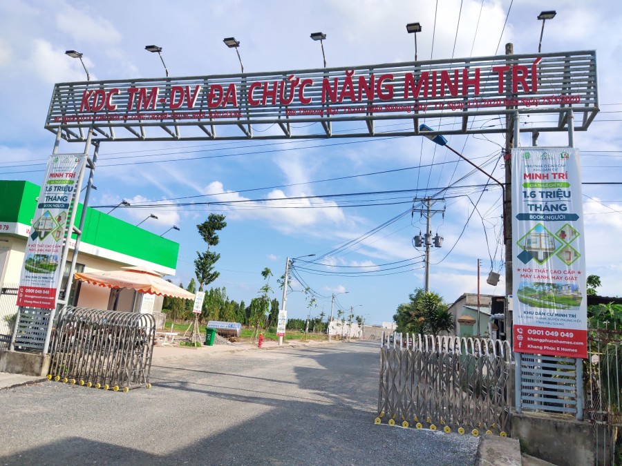 Bán nhà kiền lề 3 phòng mới xây có sẳn nội thất tại khu dân cư Minh Trí Cái Tắc