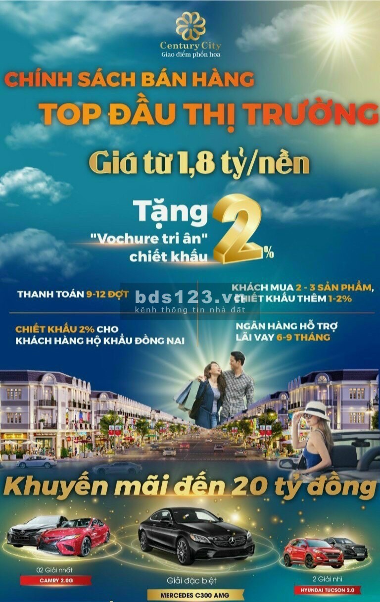 Đất sân bay long thành sổ đỏ riêng, dự án Century City, liên hệ 0933363943