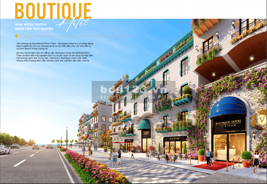 Mở bán boutique hotel tại novaworld phan thiết, thanh toán 45% trong 4 năm không lãi suất