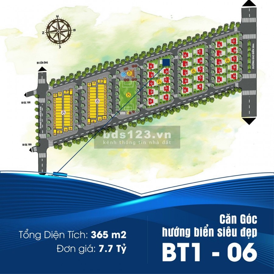 Bán 1 suất ngoại giao đất lô góc view biển đất nền đường bao biển Ocen Park