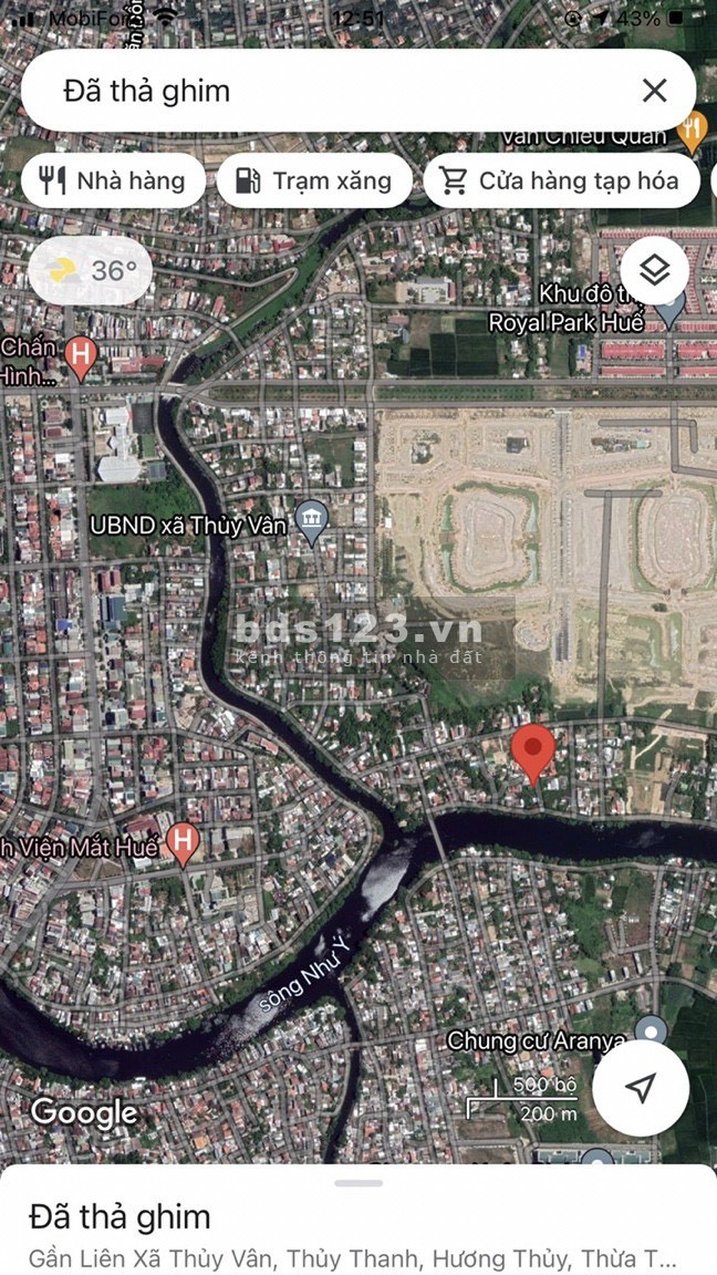 Cần bán lô đất kiệt 2 Vân Dương,gần các khu dự án đẳng cấp ở Huế như Royal Park