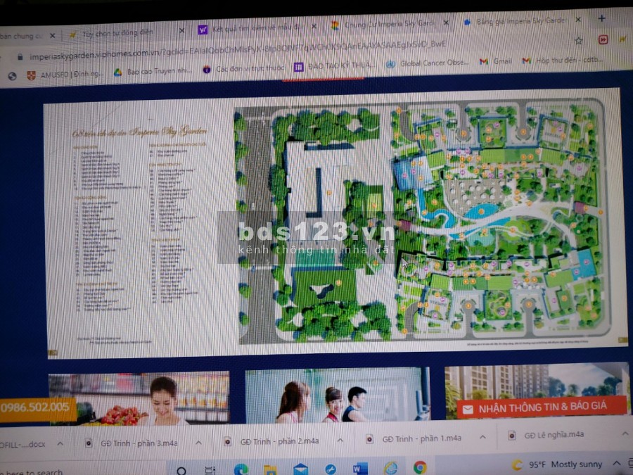 Cần bán căn góc 3 PN, chung cư Imperia Sky Garden, 423 Minh Khai, giá bán 4.95 tỷ