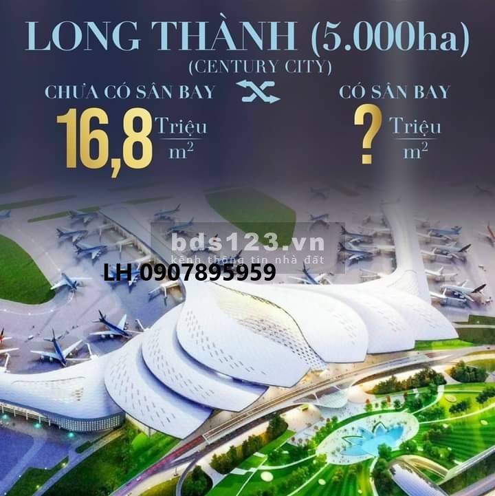Đất nền khu vực sân bay - Century City dự án vàng - Chiếu khấu hấp dẫn - Tiềm năng sinh lời cao