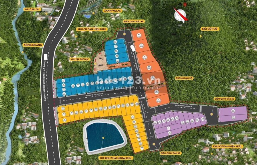 Duy nhất 1 lô nằm trên trục đường bãi dài để kinh doanh, thổ cư chính chủ, sổ hồng trao tay
