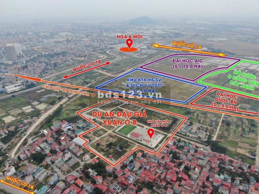 Chính chủ bán 2 lô đấu giá Xuân Ổ B, Võ Cường, thành phố Bắc Ninh, liên hệ 0868432478