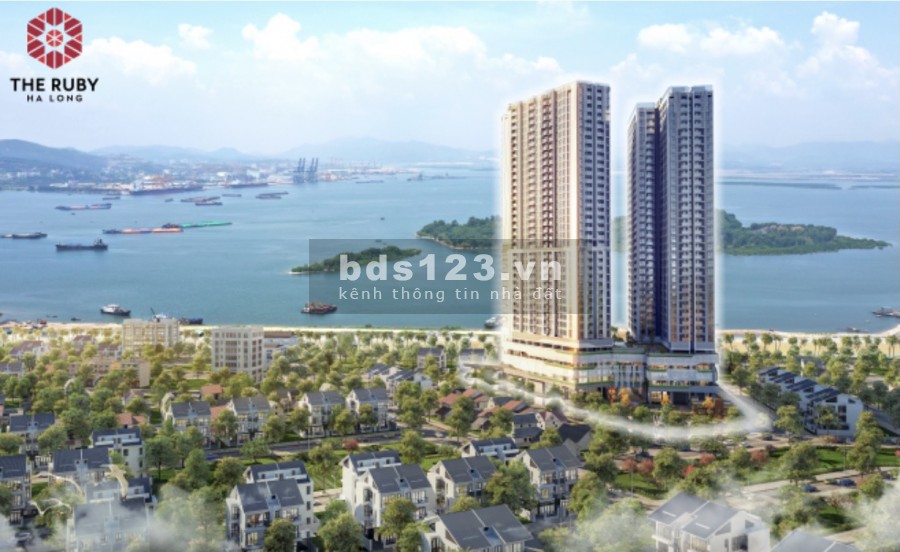 Căn hộ chung cư cao cấp The Ruby Hạ Long - View Biển. Nằm ngay ở khu đô thị mới Cao Xanh