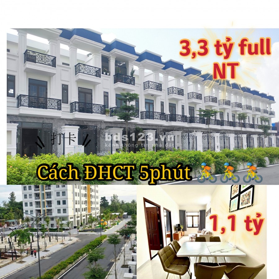 Bán căn hộ chung cư shophouse, nhà phố Thương Mại, An Phú Cần Thơ, lh 0987669952