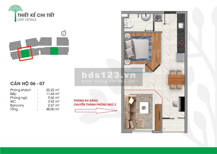 Căn hộ 1+1 pn, giá chỉ 1.2 tỷ, gần chợ Lái Thiêu, thành phố Thuận An, hỗ trợ trả góp 70%