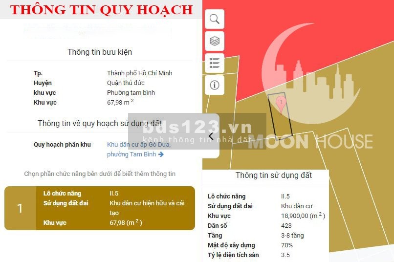 Chính chủ Bán Đất TP,Thủ Đức ngang 5m dài 13m Diện tích 67,9m2 Lộ giới 4m