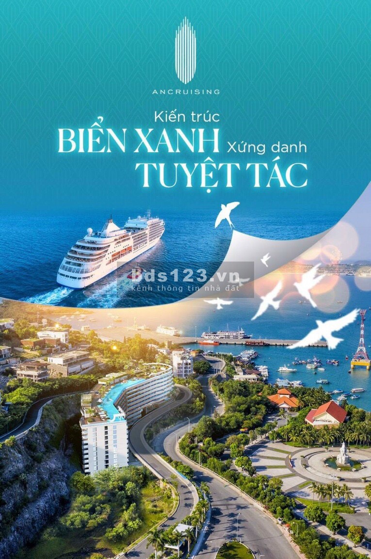 Căn hộ nghĩ dưỡng cao cấp Ancruising Nha Trang, sở hữu lâu dài sổ sẵn tiện ích đầy đủ