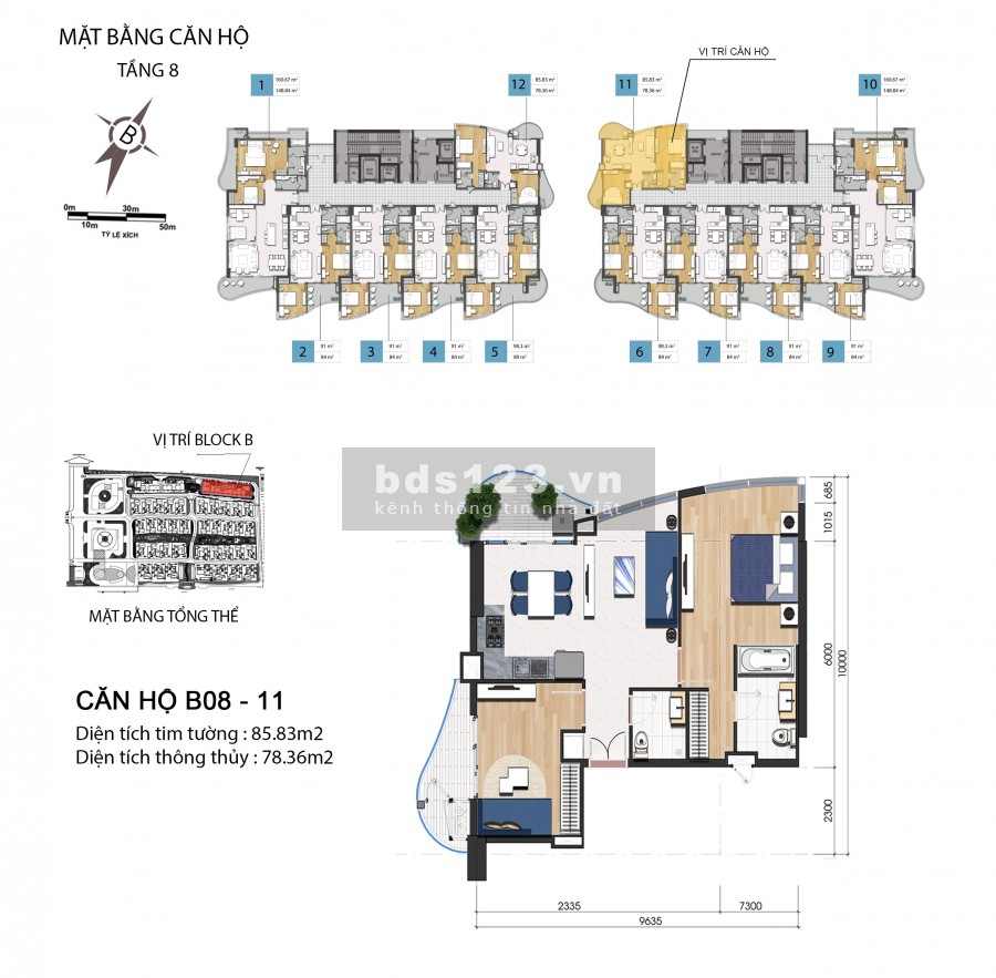 Aria Vũng Tàu 2PN-85m2, Tầng 8, Giá 2.9 tỷ đã thuế, Chiết khấu 6%, Tặng 3 Lượng Sjc, Tháng 9/2021