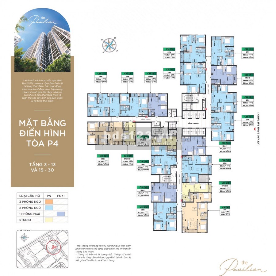 Mở bán chung cư Vinhomes Ocean View, diện tích 78,2 m2, 2PN (0964.265.222)
