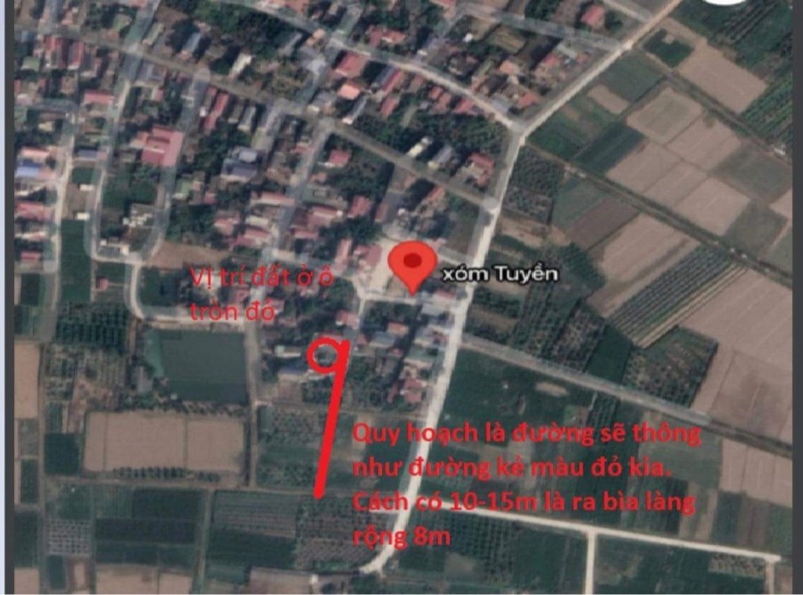 Hàng hót tại thôn Tuyền, xã Đông Xuân, huyện Sóc Sơn tài chính chỉ hơn 400 triệu!DT 60.7M! MT 6M