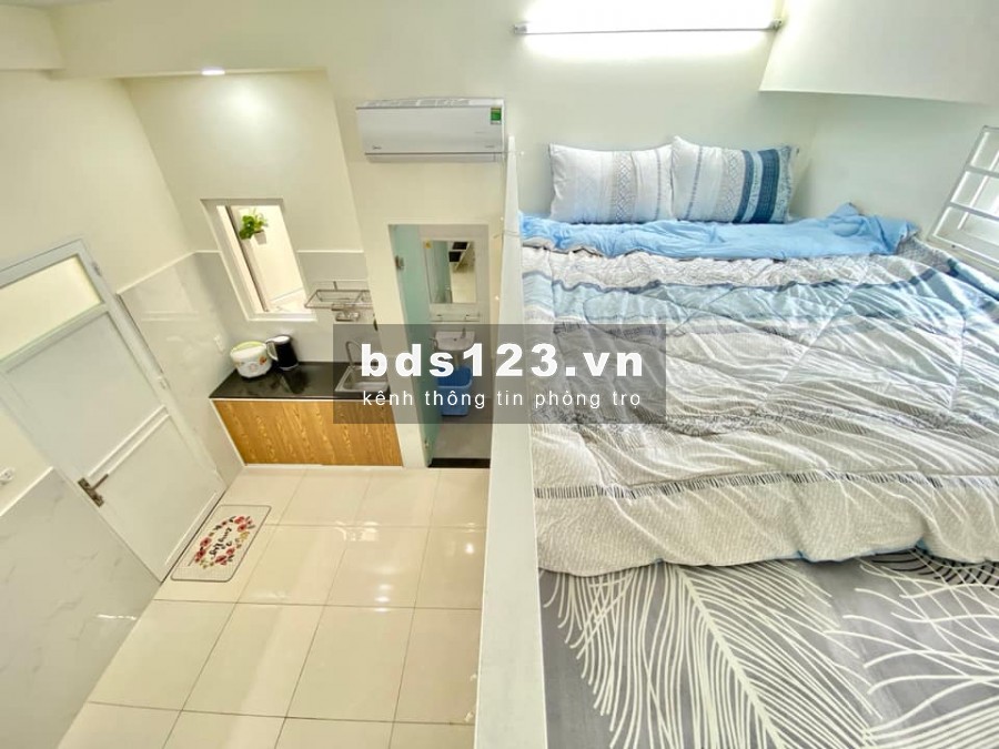 Căn hộ dịch vụ có gác mới 100% Quận Bình Thạnh, có sẵn đầy đủ tiện nghi