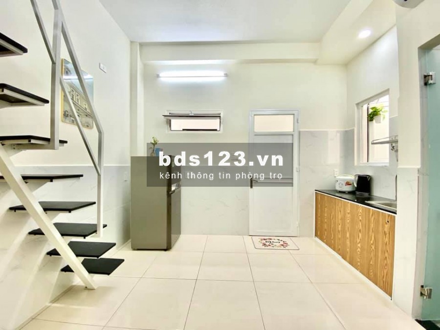 Căn hộ dịch vụ có gác mới 100% Quận Bình Thạnh, có sẵn đầy đủ tiện nghi