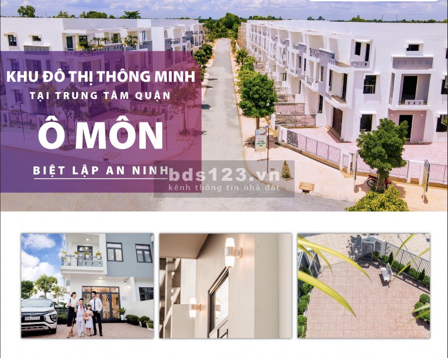 Nhà liền kề đẳng cấp tại Cần Thơ giá từ 2 tỷ 5 triệu Khu đô thị Thông Minh Thành Đô