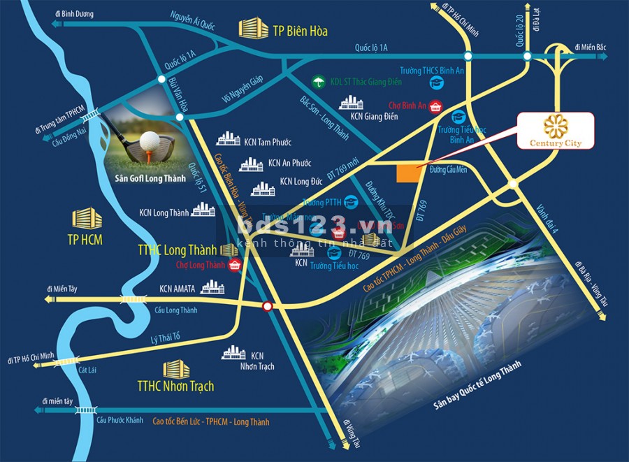 Hỗ trợ 6 – 9 tháng lãi suất vay ngân hàng khi mua đất khu đô thị sân bay Long Thành