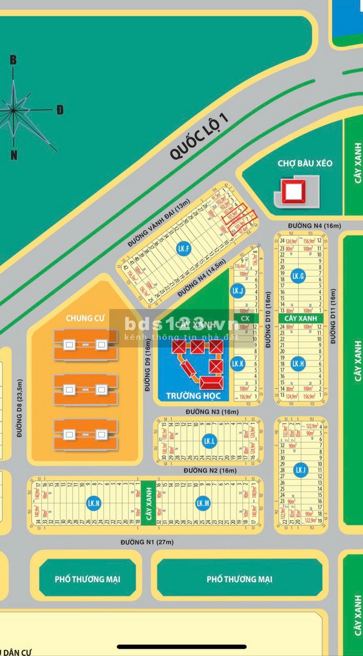 Bán đất Trảng Bom, 2 mặt tiền, 1.4 tỷ, vị trí đẹp cách trung tâm Trảng Bom 200m