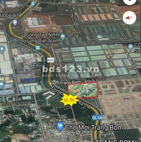 Bán hơn 50 căn nhà mặt phố Trung tâm Thị trấn Trảng Bom Đồng Nai giá bán 40 triệu/m2.