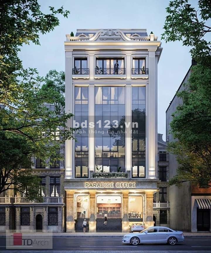Phố Trần Thái Tông Bán Nhà dt 125m2, 7 tầng, thang máy, mt 7m, giá bán 50 tỷ