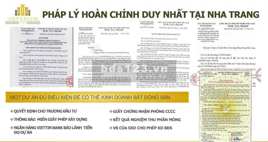 Chỉ từ 500 triệu đã sở hữu ngay căn hộ cao cấp phía Nam Nha Trang, Imperium Town