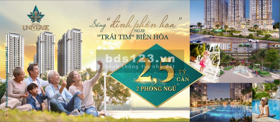 Đầu tư căn hộ Biên Hòa Universe complex, nhận ngay tiền mặt 700 triệu, giá 2 tỷ