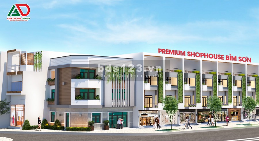 Nhà phố thương mại Bỉm Sơn Thanh Hóa, tặng gói nội thất 30 triệu cho khách hàng