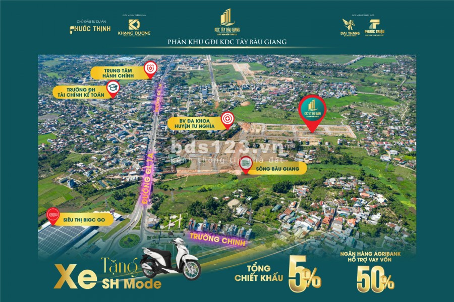 Khu dân cư Tây Bàu Giang Quảng Ngãi chính chủ cần bán đất, lh 097.195.0.591