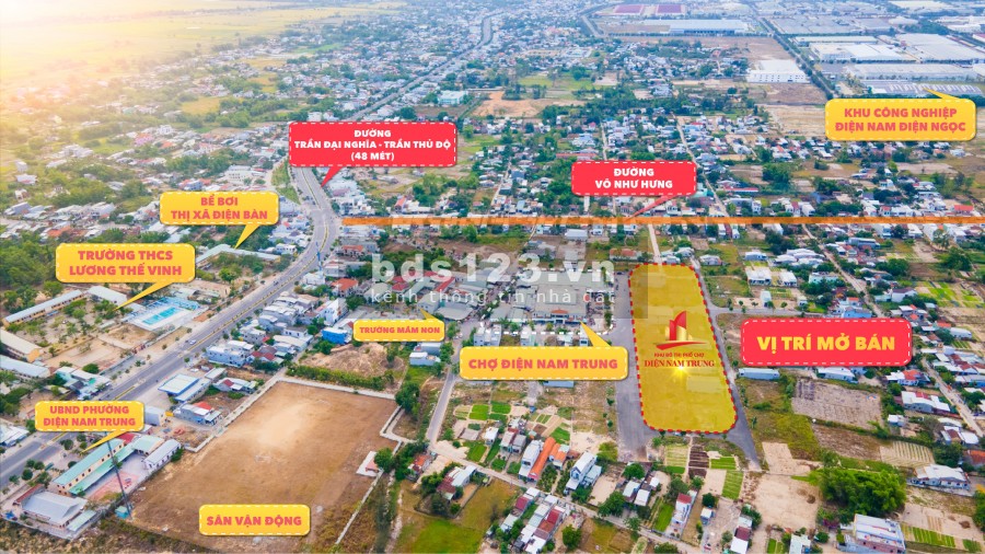 Đầu tư an toàn trong mùa dịch với dự án ĐIỆN NAM TRUNG đã có sổ đỏ từng lô khả năng sinh lời cao