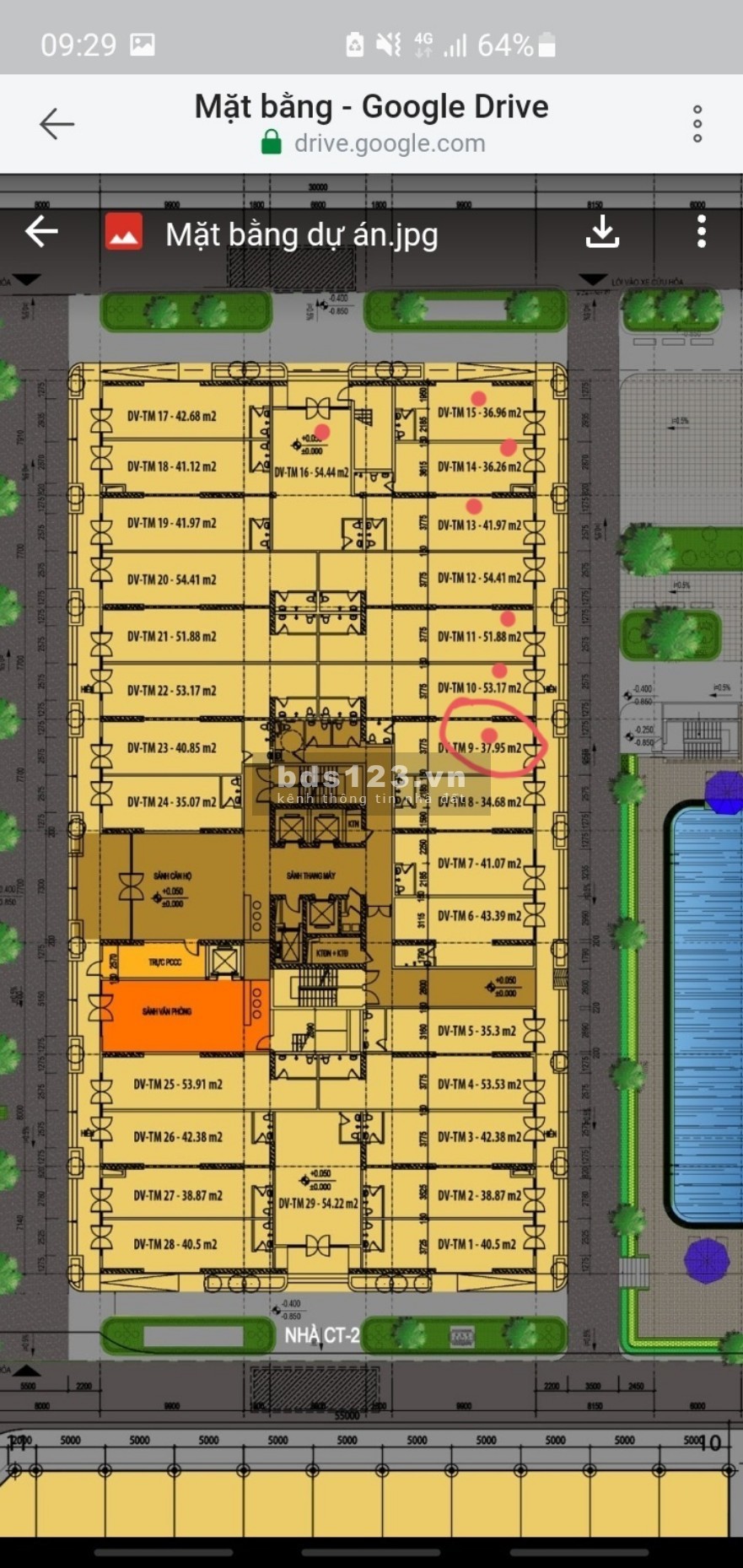 Chính chủ bán căn kiot IEC Thanh Trì Diện tích 37.95ms View bể bơi và khu vui chơi LH 0979944009
