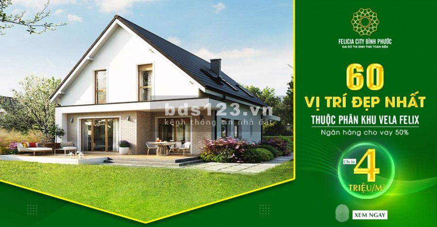 Felicia City đại đô thị sinh thái toàn diện tại Bình Phước giá chỉ từ 4tr đồng