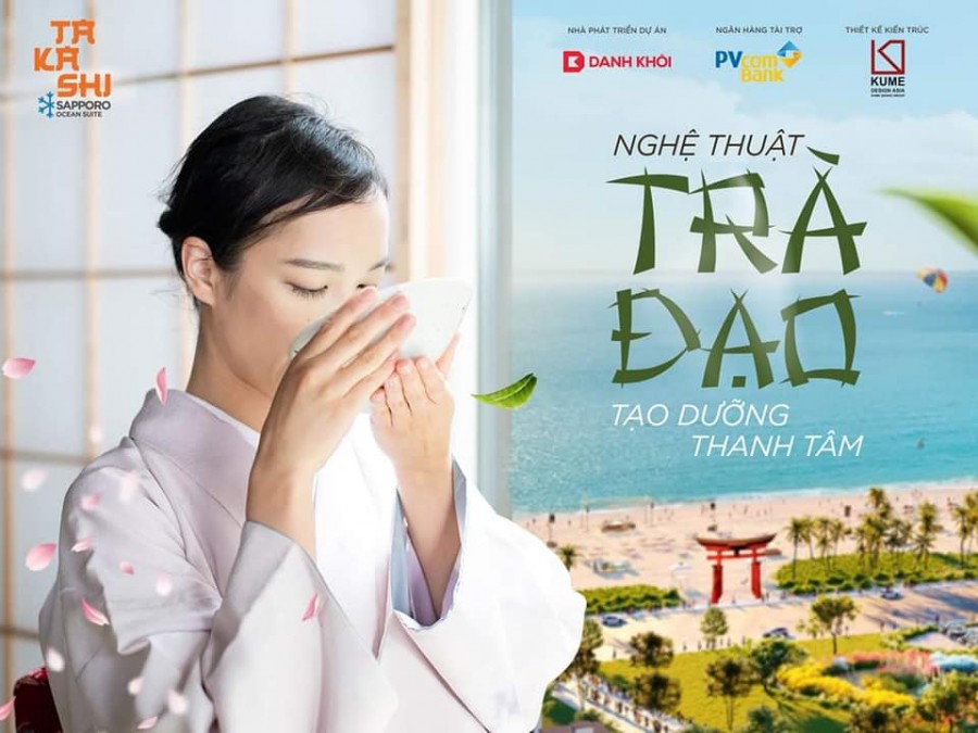 Không gian sống tại Takashi Ocean Suite Kỳ Co Nghệ thuật trà đạo - Tạo dưỡng thanh tâm
